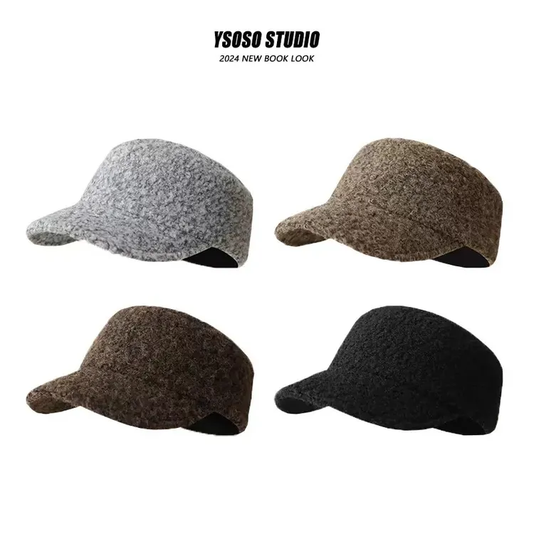 韩系气质平顶马术帽女冬季加厚保暖报童帽复古时髦骑士帽鸭舌帽子