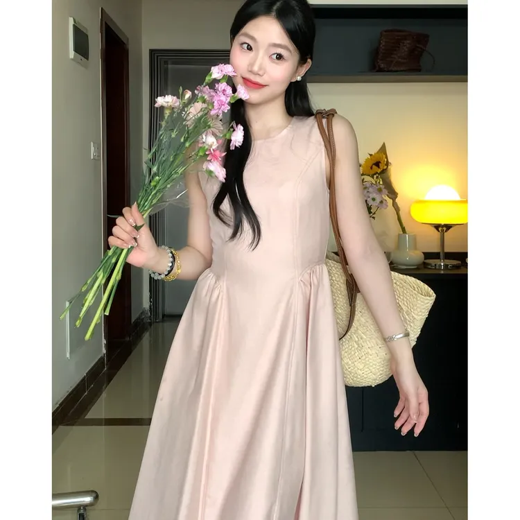 【灼灼其华】抽皱收腰气质轻奢夏季显瘦连衣裙