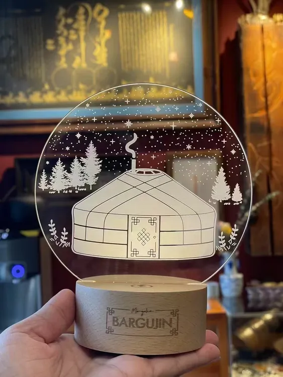 Bargujin星空蒙古包灯 蒙古元素