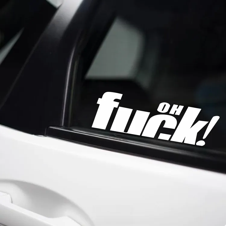 个性创意fuck搞笑英文字母车贴车身车窗电动车装饰汽车贴纸