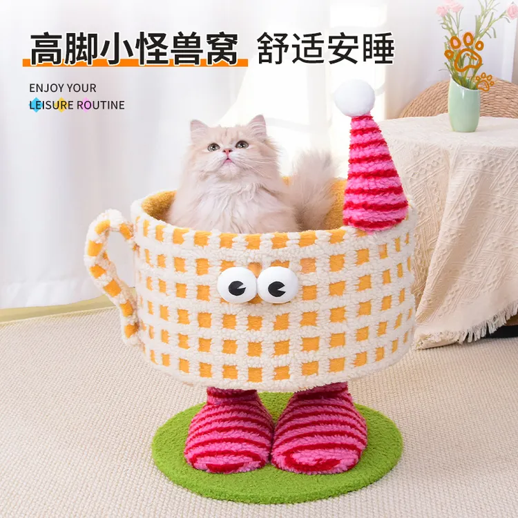 猫窝猫爬架猫抓板耐磨耐抓不掉屑通用猫玩具舒适宠物用品梦舒雅