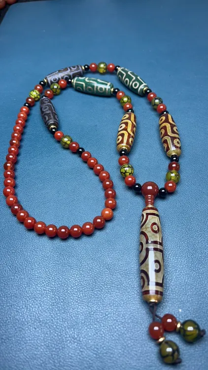 十眼天珠搭配九眼天珠项链