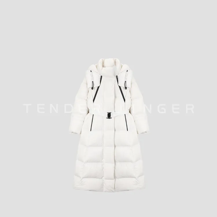 Tender Jinger｜线下专供 长款收腰可脱卸腰带鹅绒服T54HDD50330