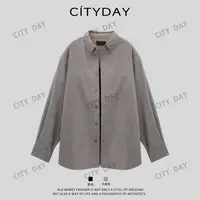 CityDay【楠哥】细腻100羊毛精纺老钱风微阔长袖衬衫 271