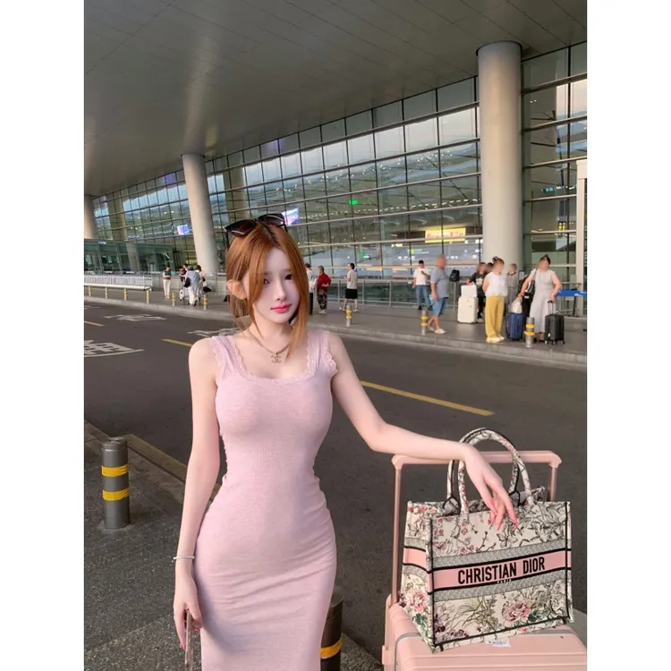 TUTU【娇妻邂逅】新款碎花显瘦修身弹力舒适蕾丝花边连衣裙#CQ1466