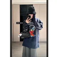 徐秋阳  魔法米奇长袖   秋季新款百搭时尚休闲显瘦显白长袖9977
