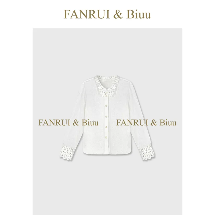 FANRUI/泛芮「沁蕾诗韵 」手工编织绣花设计感洋气开衫上衣B19704