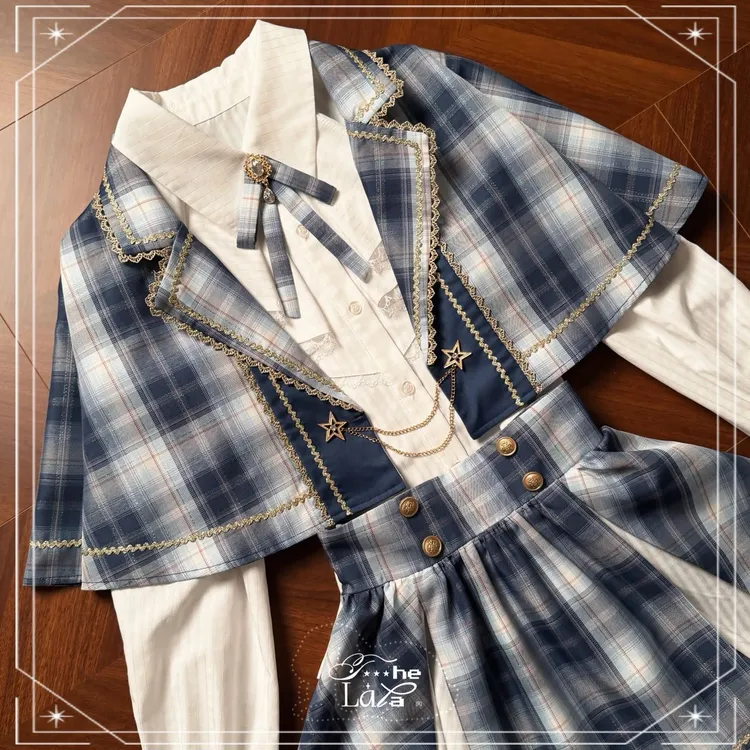 啦啦酱 星光小偶像 日系打歌服偶像斗篷三件套表演cos洛丽塔地偶