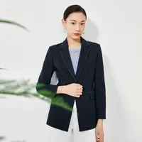 【婷婷专属】秋季优雅职业通勤显瘦纯色长袖百搭西服外套