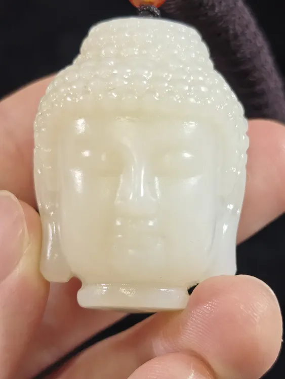 天然和田玉普渡众生佛吊坠挂件配饰重量 55 g 尺寸 40*27mm