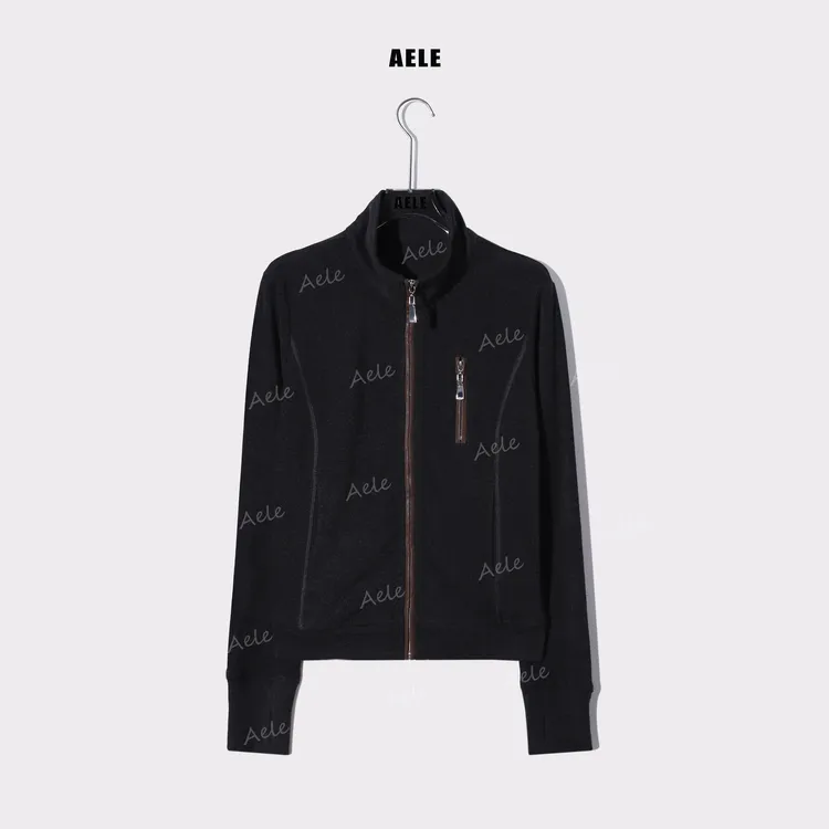AELE时尚立领夹克灰色撞色拉链气质个性休闲外套 W855 3331 AD