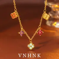 铜合金合成锆石项链 美可儿   M704   金色(47cm)时尚气质项链