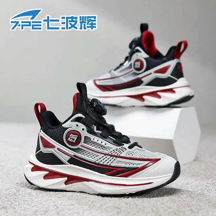 七波辉男童运动鞋夏季单网面透气2025休闲新款软底耐磨儿童鞋子潮