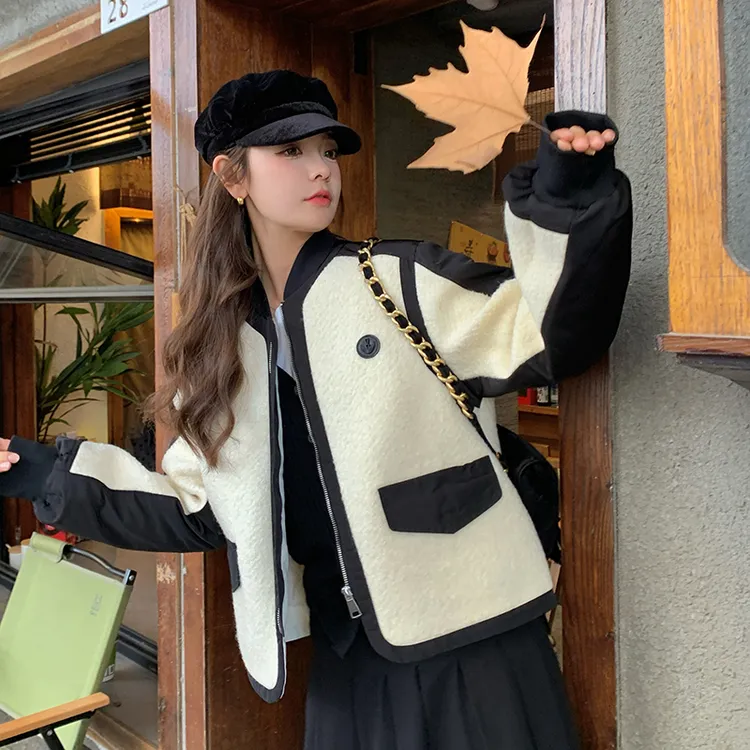 短款小香风羽绒服女冬季2024新款韩系气质高级感羽绒内胆加厚外套