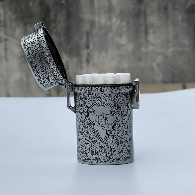 可达兴金属烟盒粗中细三用防水个性潮男士礼品铝合金材质