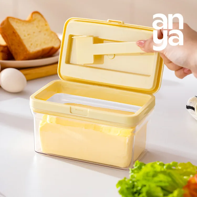 anya/安雅黄油收纳盒冰箱冷藏奶酪芝士冷藏切割分装保鲜圣诞烘焙