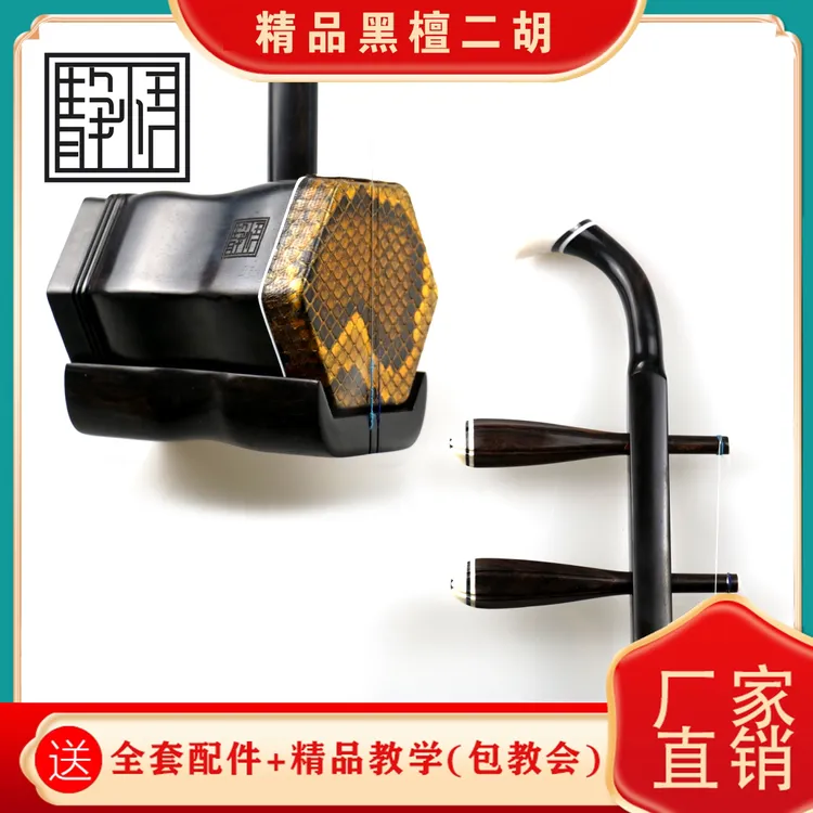 静悟老料黑檀二胡专业级别二胡民族乐器高端演奏二胡