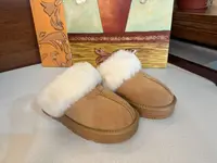 水如画【羊毛靴】冬季新款半包防滑桑坡雪地靴保暖低帮百搭