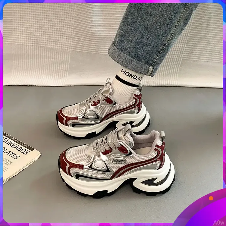 欧货老爹鞋女2025春秋季新款爆款厚底小个子增高显脚小休闲运动鞋