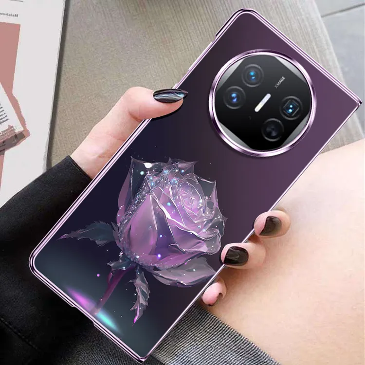 幻晶玫瑰适用华为Mate X7手机壳爆款x6折叠屏X5女士XT网红s防摔女