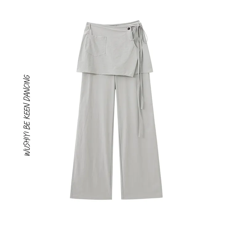 舞十一B0019田字格极简直通裙裤一体式舞蹈运动休闲裤瑜伽秋季