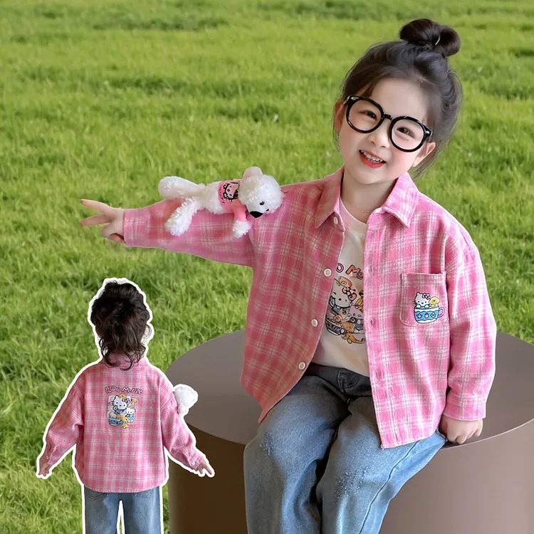 女童外套春秋款2025新款儿童洋气时髦上衣女宝网红炸街春装两件套