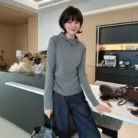 秋冬叠穿慵懒风显瘦连帽韩简约休闲高领卫衣时尚帽衫