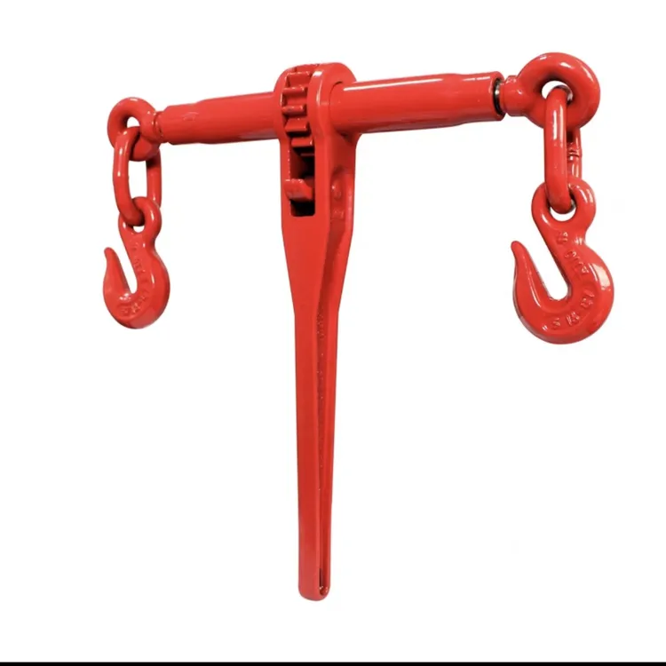 手动棘轮链条紧索器双钩设计用于货车大件运输捆绑固定
