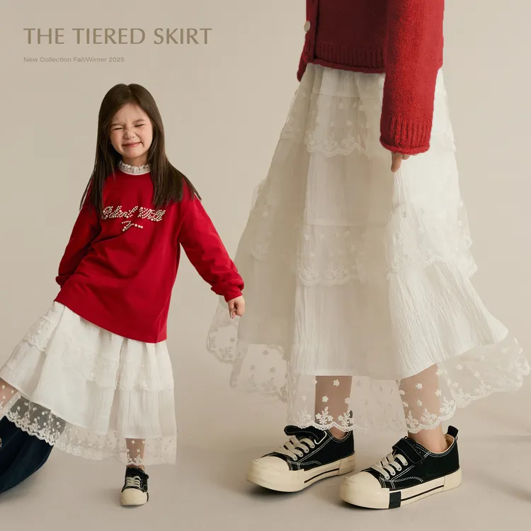 【小仙裙】女童花边半身裙2025秋季新款儿童洋气蛋糕裙8758X
