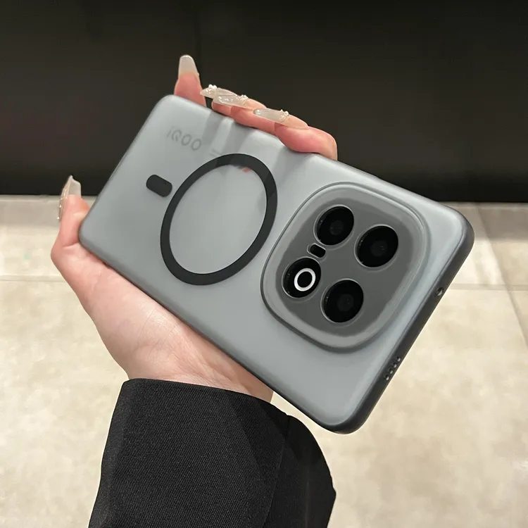 肤感磁吸冰雾适用iqoo15手机壳新款爱酷15简约iqoo13超薄全包防摔
