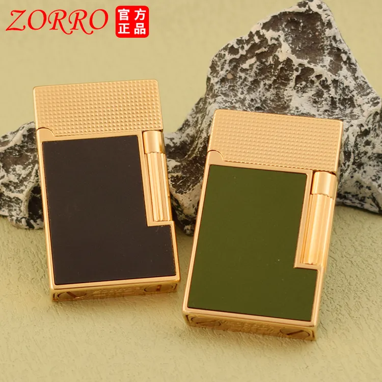 新款佐罗612巴黎钉金打火机侧滑个性创意潮流男士火机a金属否无