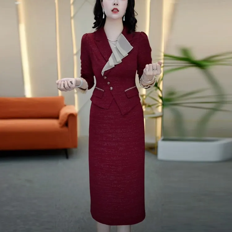 秋冬轻奢高贵气质裙子女装新款2025爆款高级感打底洋气显瘦连衣裙