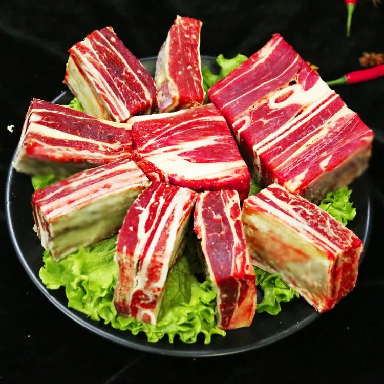 精选牛肋排 四肋牛排 牛排切块 清真4斤