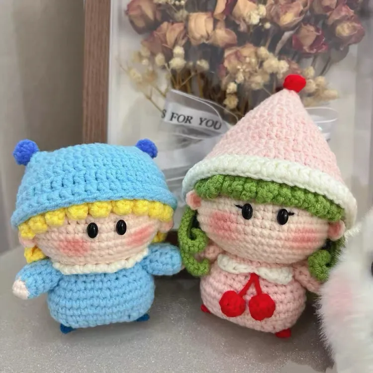 魔法咪路咪路手工钩织玩偶一对