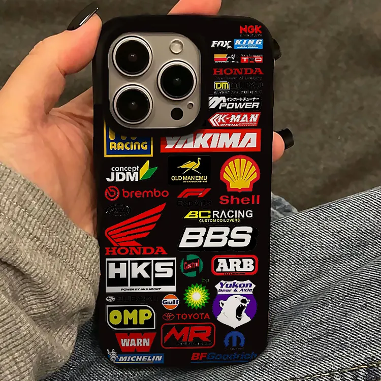 BANCA简约汽车标签适用iPhone16/15果冻手机壳华为vivo小米14oppo