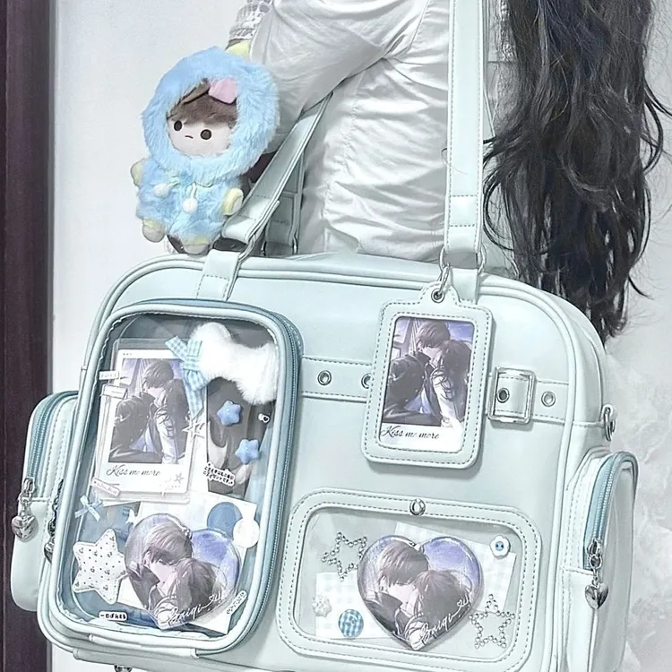 追星人演唱会20㎝娃包大容量追星人双肩斜挎学生日常痛包