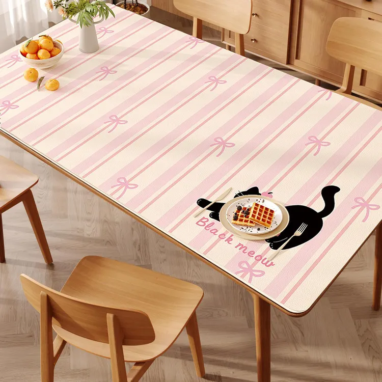 多巴胺卡通桌垫pvc餐桌面保护垫防水防油免洗桌布防烫隔热茶几布
