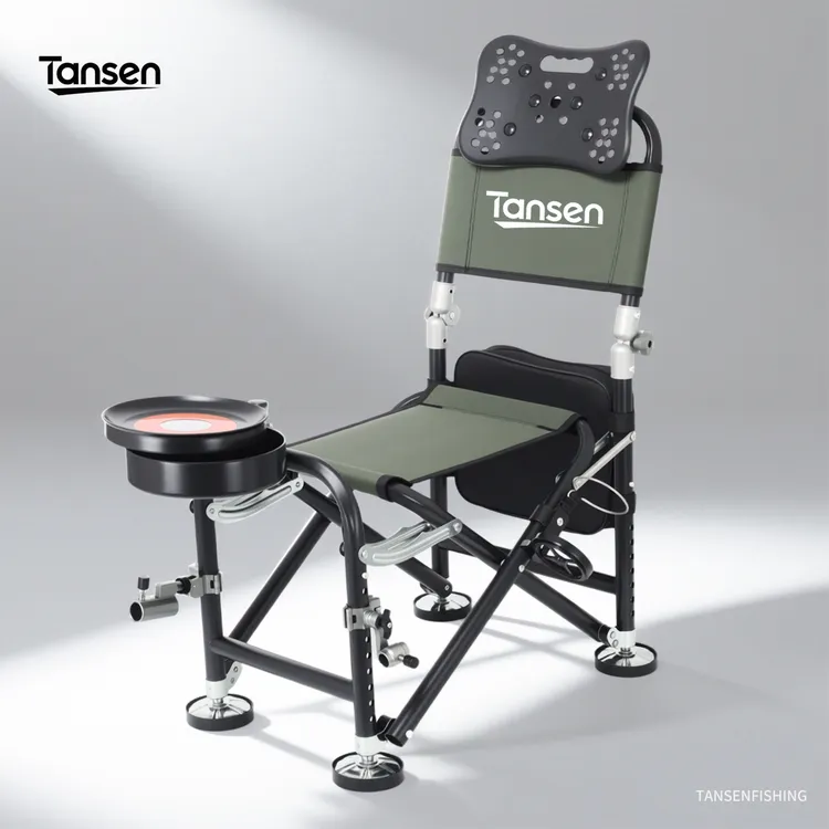 新款钓鱼椅多功能双拉筋钓椅加长腿全地形可躺折叠便携台野钓座凳