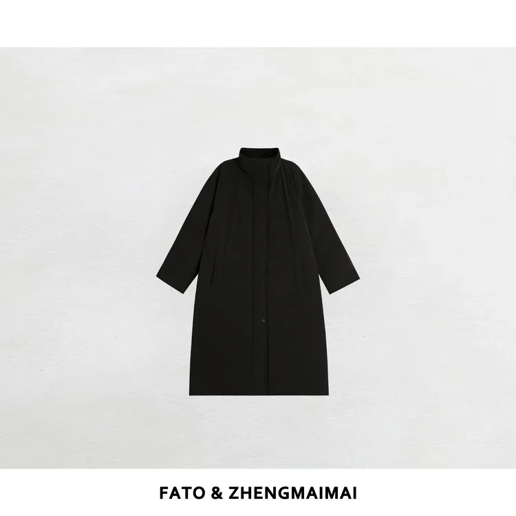 郑买买 长鹅绒服 秋冬款韩系气质老钱风鹅绒长款外套 YZ50919Y2