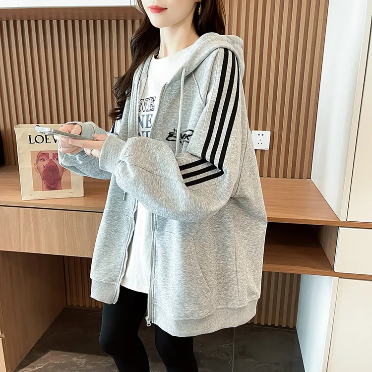 早秋漂亮巨好看的纯棉卫衣开衫外套女士秋季薄款2025新款单穿上衣