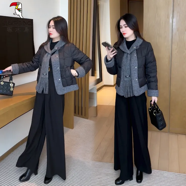 啄木鸟短款棉服外套2025新款今年流行时尚女装爆款棉袄洋气质棉衣