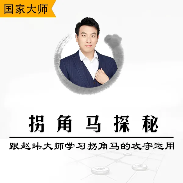 拐角马探秘-象棋大师赵玮视频课程讲解拐角马的攻守运用