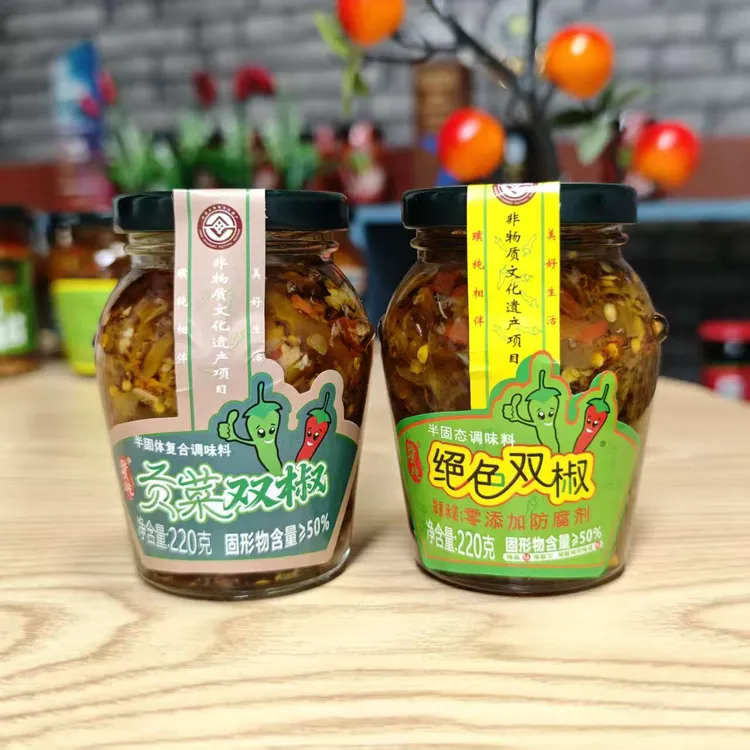 璞纯绝色双椒220g*1 璞纯贡菜双椒220g*1