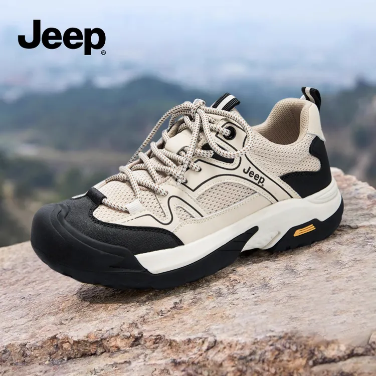 Jeep登山鞋子秋季女鞋2025新款百搭时尚休闲鞋子运动户外爬山鞋子