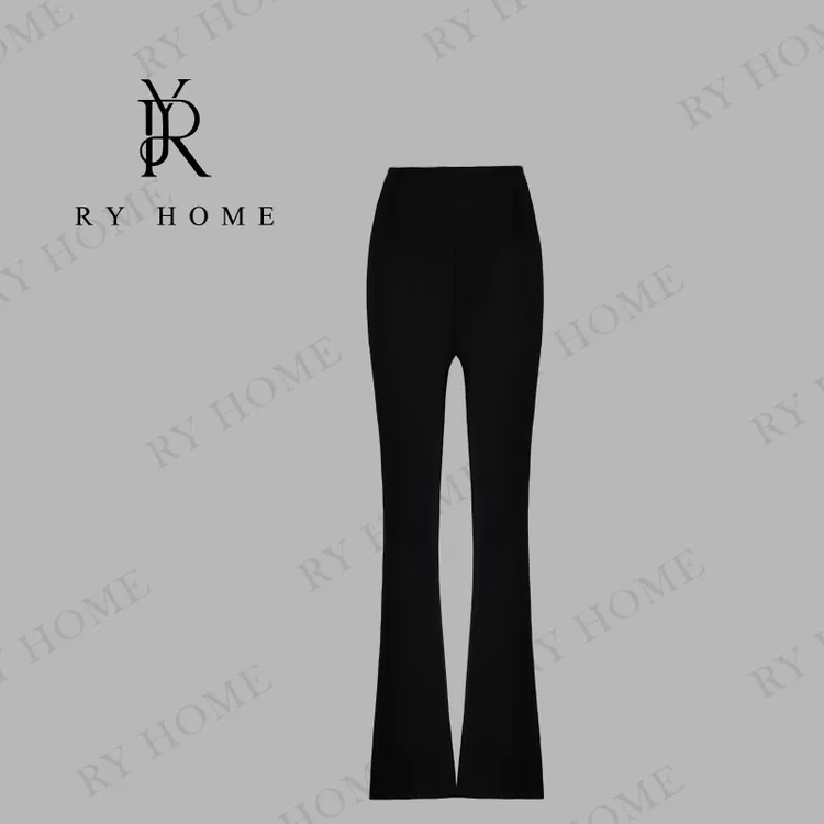 容雨RYHOME“巴黎暮色”可机洗四面弹瘦腿神器山羊绒微喇裤253K2750