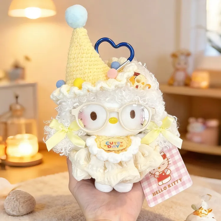 正版hellokitty蛋黄派对kt三丽鸥包包娃娃挂件玩偶送人生日礼物女