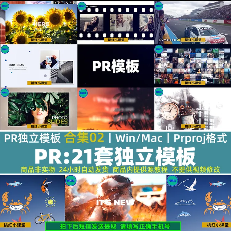  PR模板21套转场旅游团建字幕片头片尾企业商务综合模板合集02