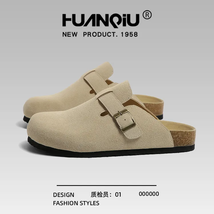 环球情侣勃肯鞋秋冬季懒人一脚蹬2025年新款防滑软底半托包头拖鞋