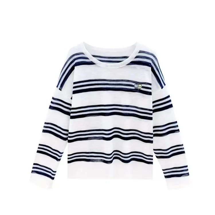 2025夏季新款休闲天-丝+亚麻设计师上衣5226