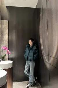 【BAGALIO】【暖意绵绵】 95白鹅绒连帽黑标羽绒服外套 4000